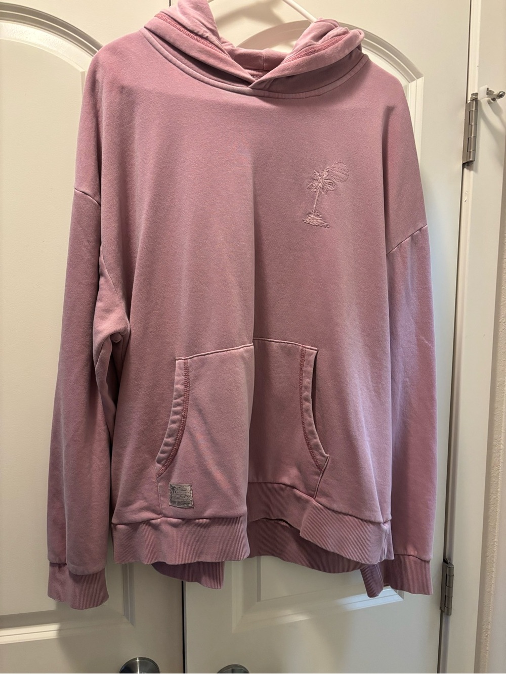 Marine Layer Dusty Pink Hooded Pullover Sweatshirt